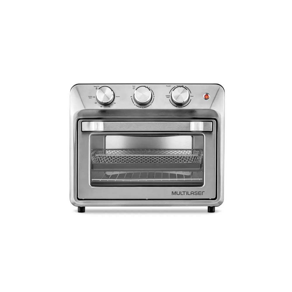 HORNO/FREIDORA SIN ACEITE MULTILASER 25L 1500W 220V NEGRO 2EN1 CE181