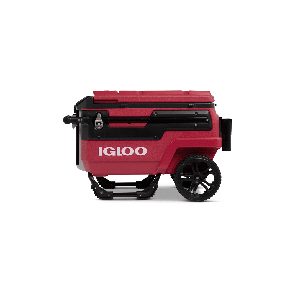 CONSERVADORA IGLOO 66 LITROS TRAILMATE JRNY IND RED/OB C/RUEDAS 35066