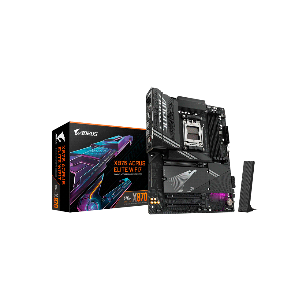 PLACA MADRE GIGABYTE AM5 X870 AORUS ELITE WIFI7 DD