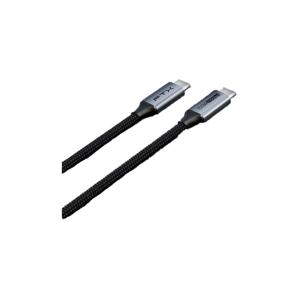 CABLE USB-C 3.2 M/M 1M FTX-C160-PU31-CMCM2-AG1 20GBPS/100W/20V/5A/4K/60HZ/1080P/120HZ-SKU:115674