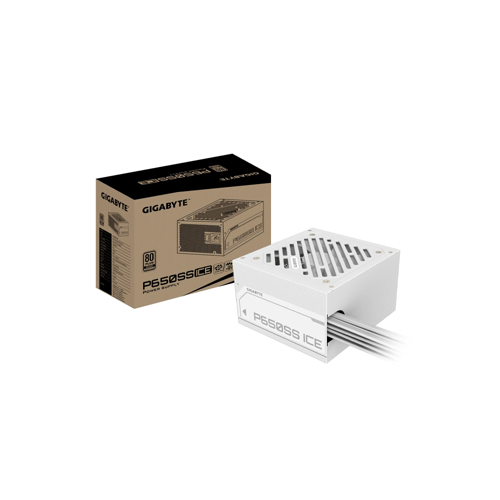 FUENTE GIGABYTE 650W 80PLUS SILVER BLANCO GP-P650SS ICE-SKU:116190