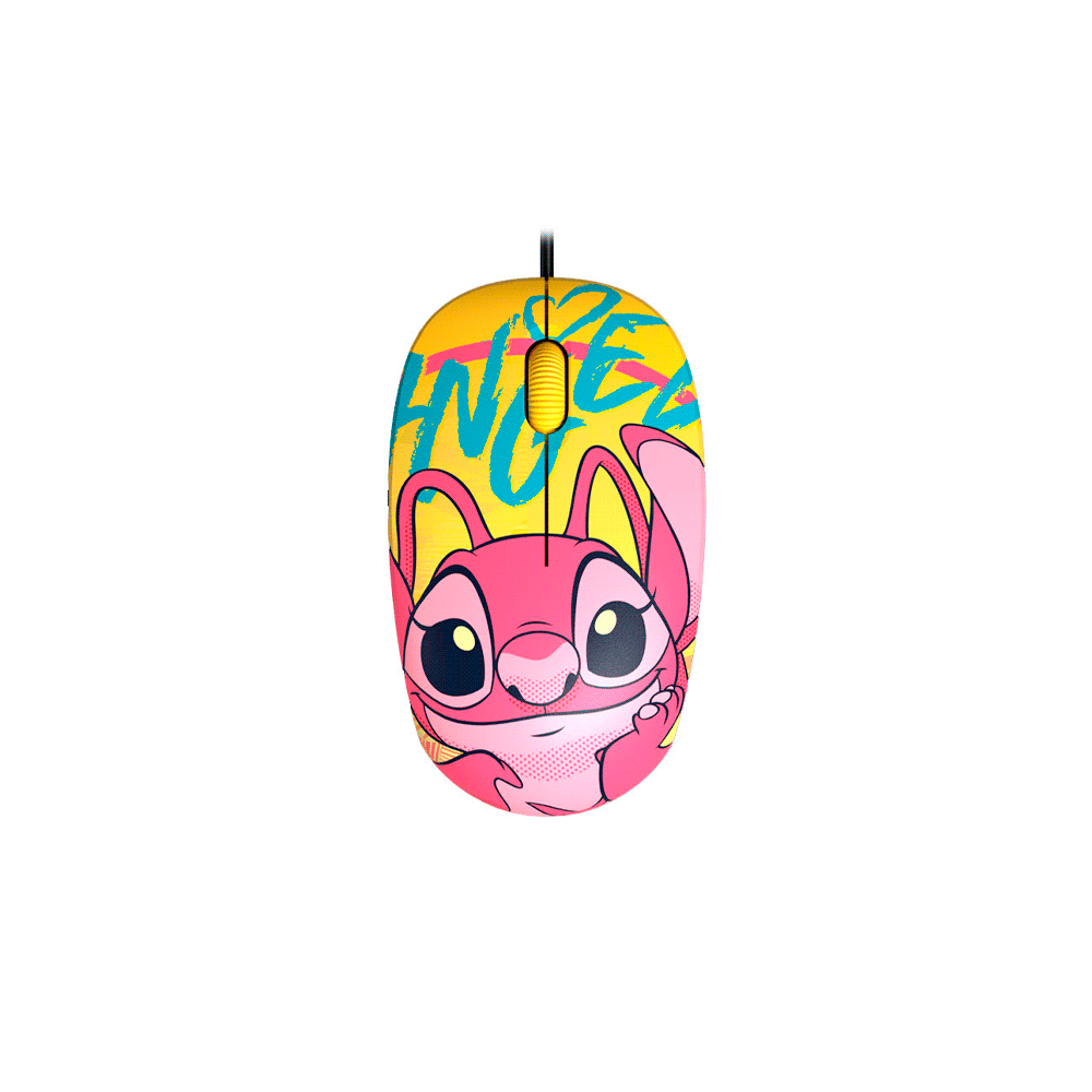 MOUSE XTECH USB XTM-D406ST-YL STITCH 1200DPI/3 BOT/AMARILLO-SKU:117432