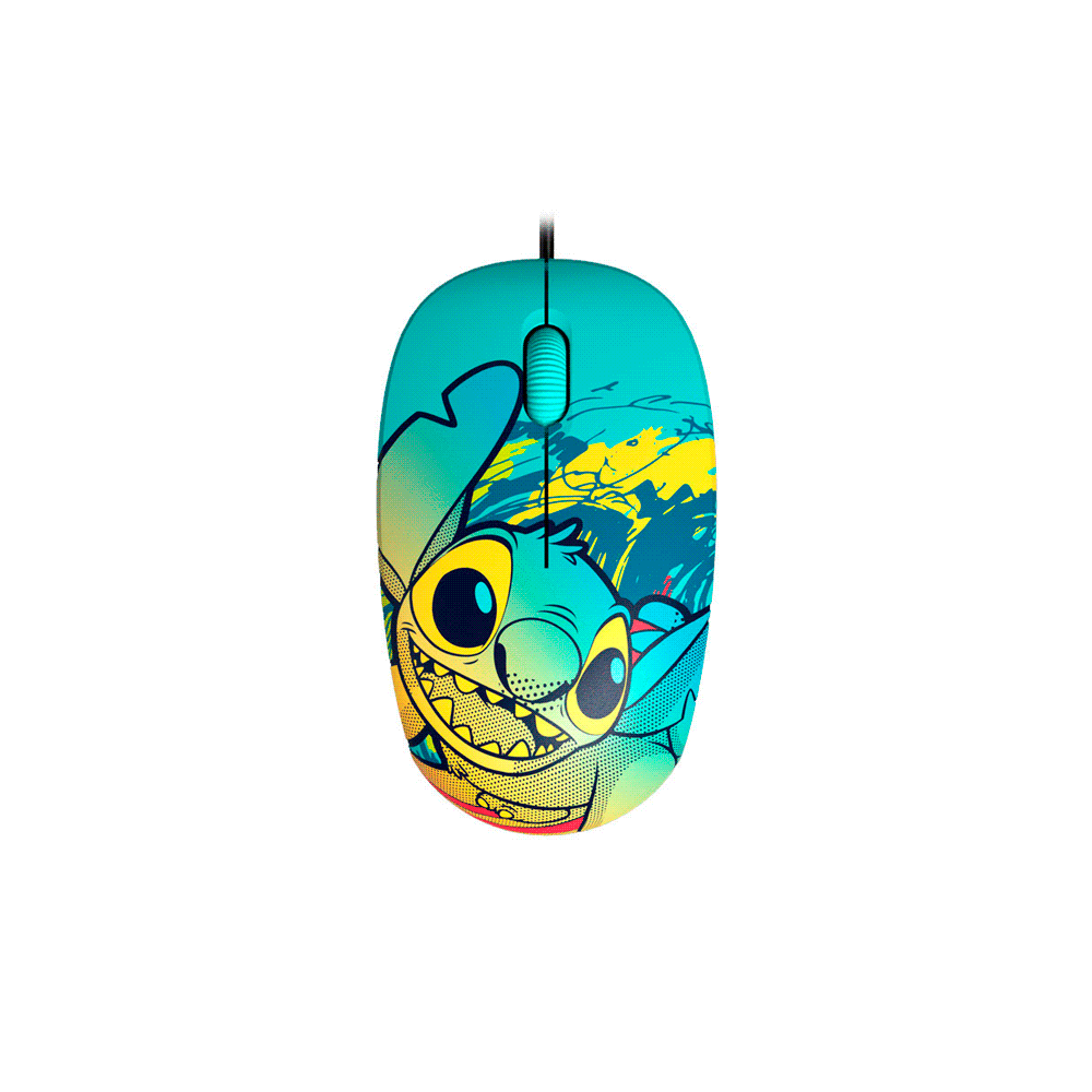 MOUSE XTECH USB XTM-D406ST-BL STITCH 1200DPI/3 BOT/AZUL-SKU:117449