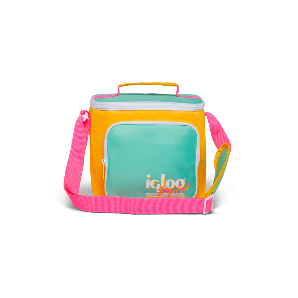 BOLSA TERMICA IGLOO 9 LATAS VERTICAL LUNCH RETRO AMARILLO 66061-SKU:118675
