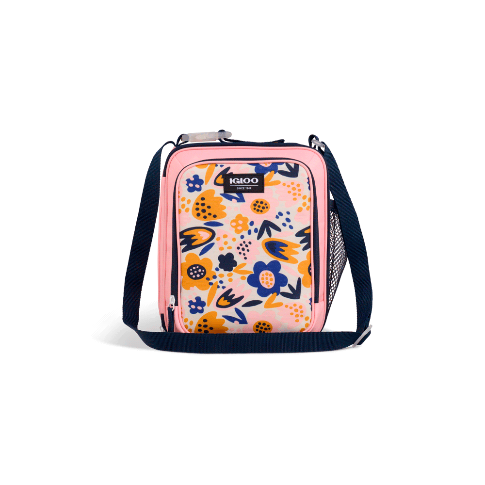 BOLSA TERMICA IGLOO 5 LATAS VERTICAL LUNCH ROSA 64303-SKU:118682