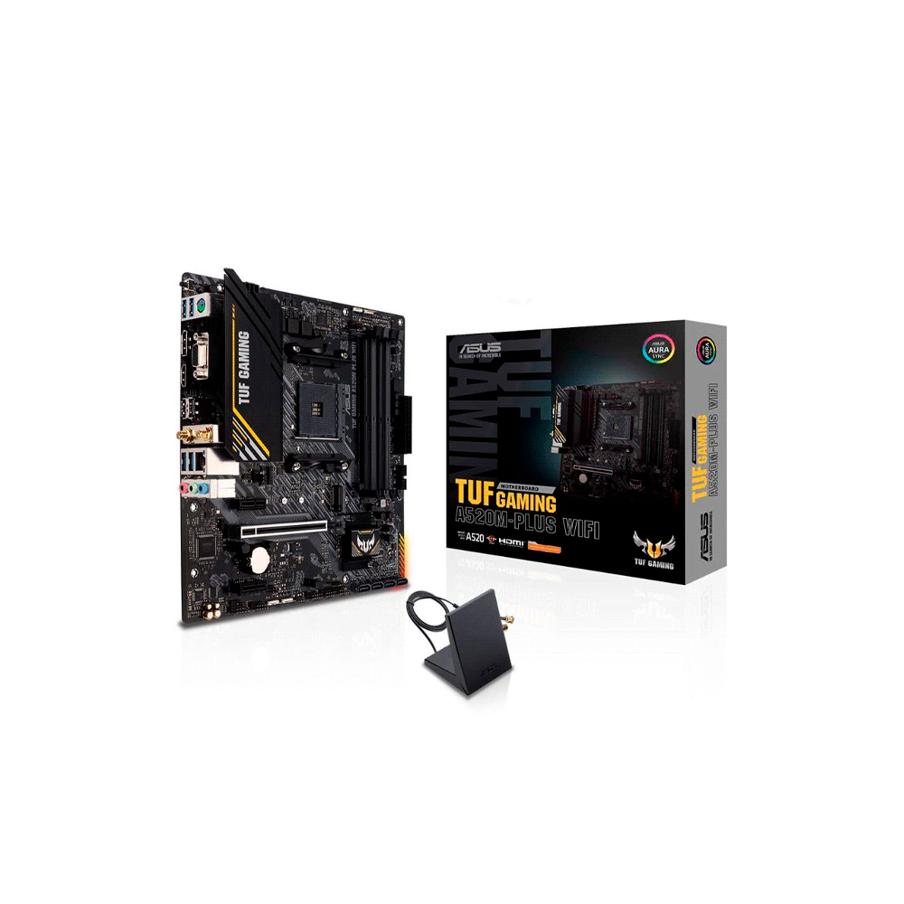 PLACA MADRE ASUS AM4 A520M-PLUS WIFI TUF GAMING V/S/R/HDMI/DP/M2/MATX-SKU:119368