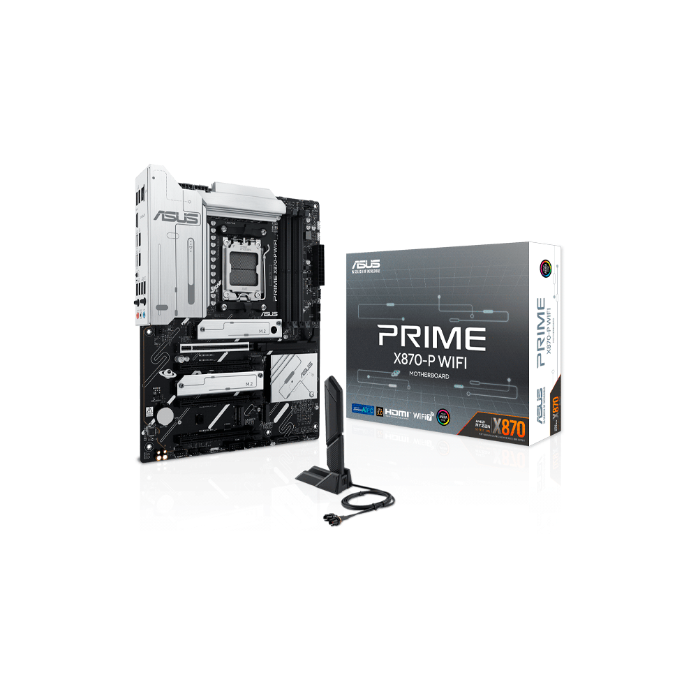 PLACA MADRE ASUS AM5 X870-P WIFI PRIME DDR5 S/R/HDMI/4M2/USB4/ATX-SKU:119412