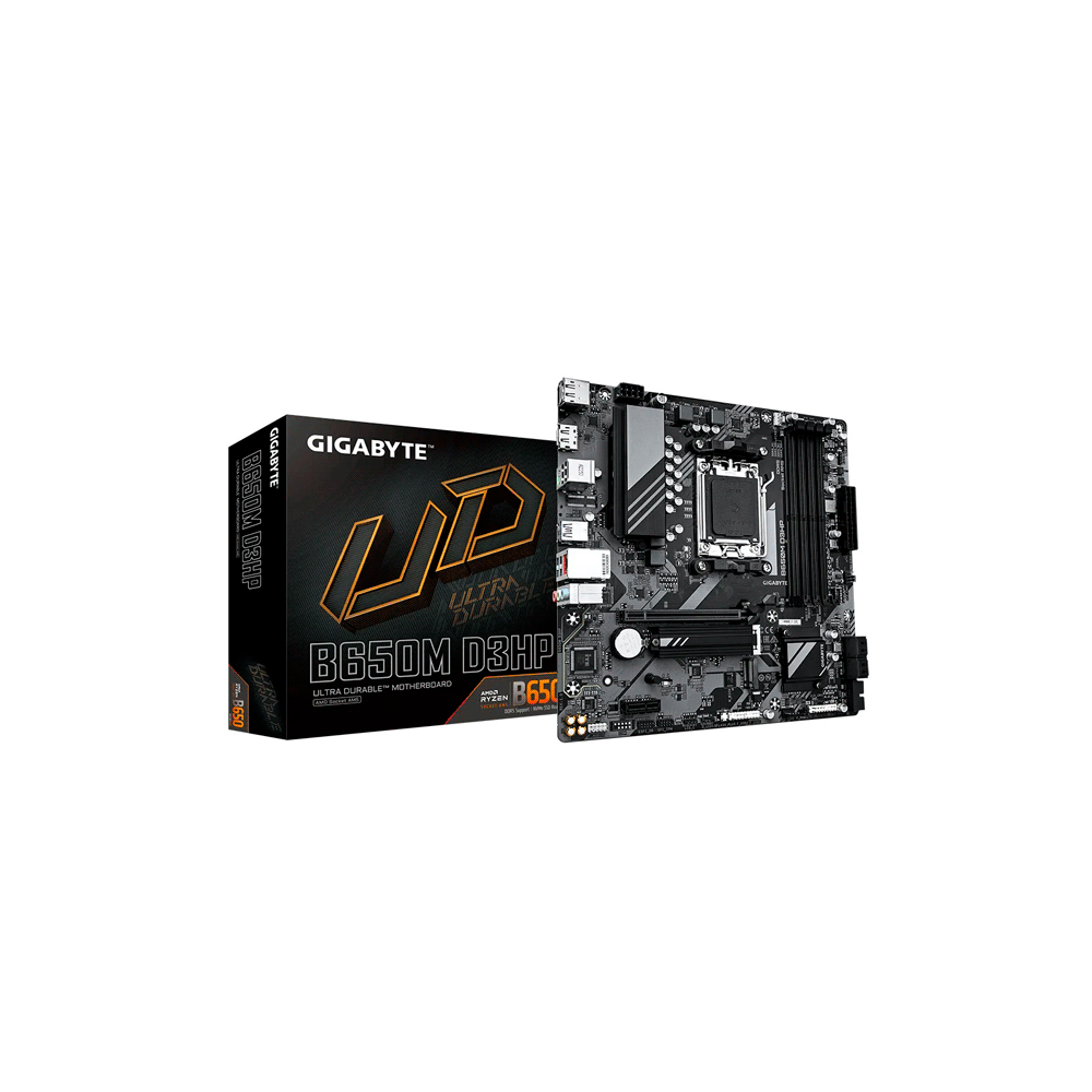 PLACA MADRE GIGABYTE AM5 B650M D3HP DDR5 S/R/HDMI/2DP/2M2/USB3.2/MATX-SKU:119757