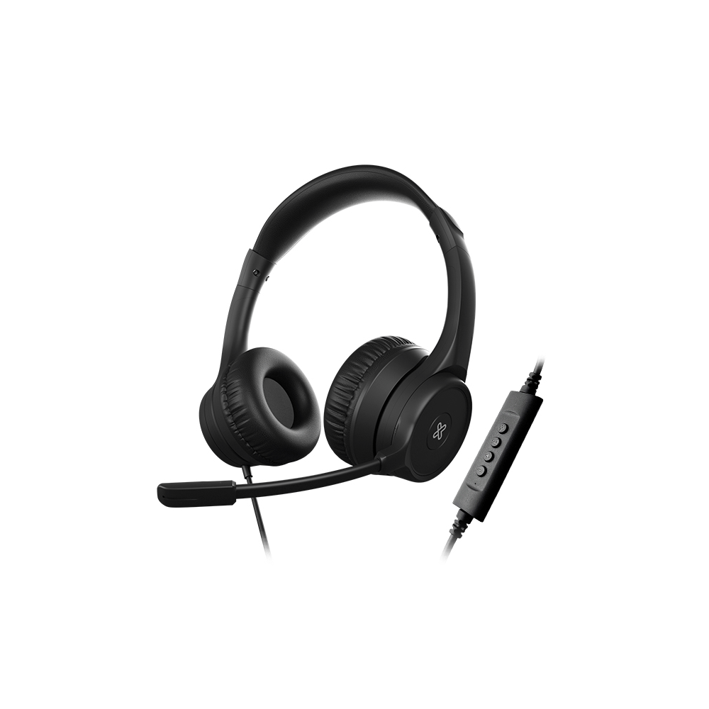AURICULAR CON MICROFONO KLIP KCH-510 KLEARCOM USB/MIC/NEGRO-SKU:119955