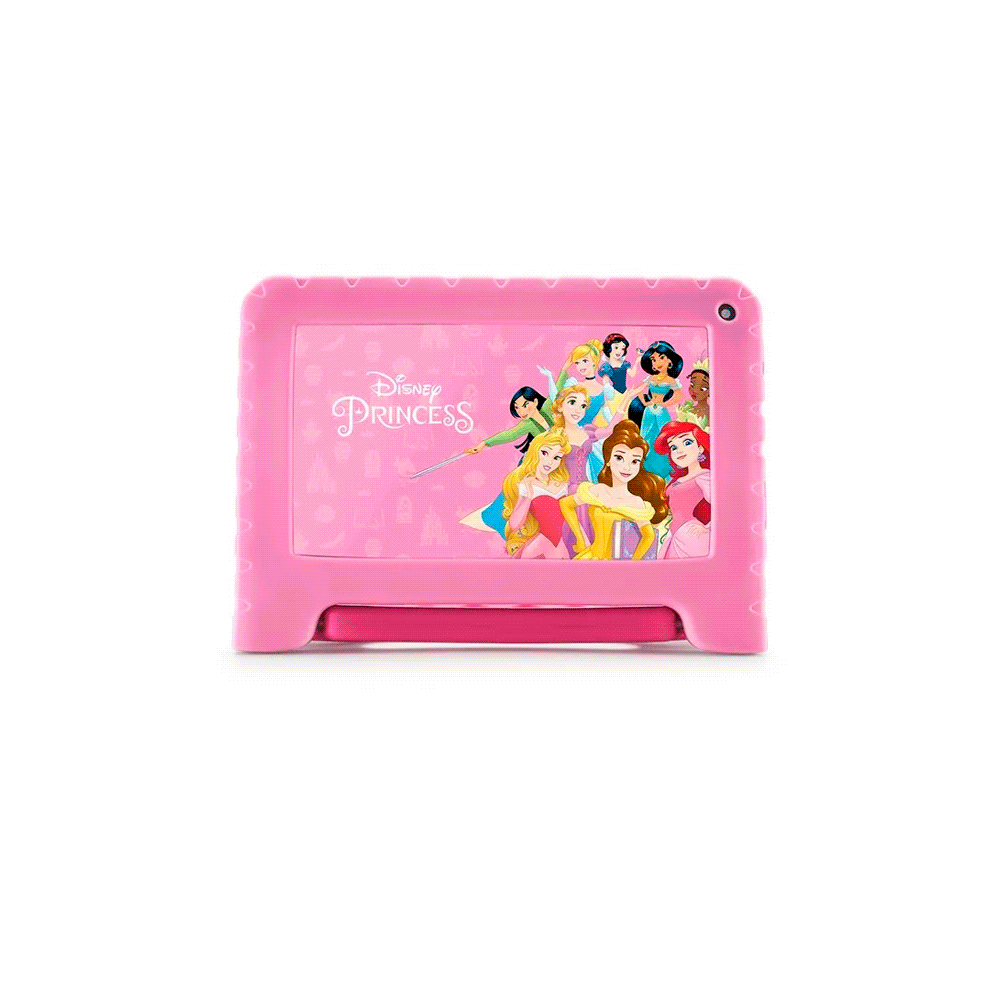 TABLET KID ANDROID MULTILASER NB624 QC/64GB/4G/7"/ROSA PRINCESAS DISNEY-SKU:120098