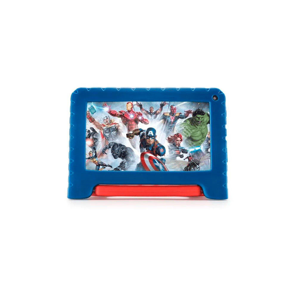 TABLET KID ANDROID MULTILASER NB625 QC/64GB/4G/7"/AZUL AVENGERS DISNEY-SKU:120104