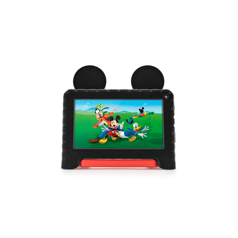 TABLET KID ANDROID MULTILASER NB627 QC/64GB/4G/7"/ROJO MICKEY DISNEY-SKU:120128