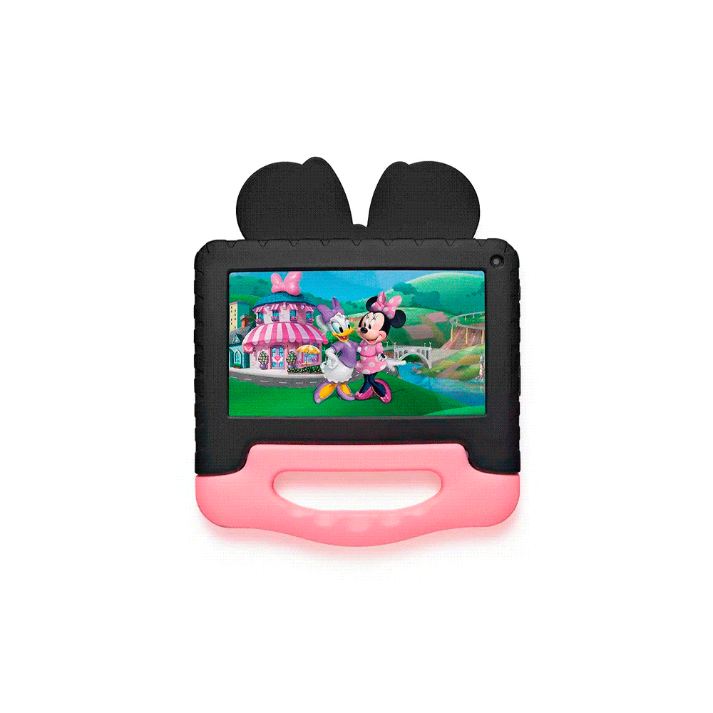 TABLET KID ANDROID MULTILASER NB628 QC/64GB/4G/7"/ROSA MINNIE DISNEY-SKU:120135