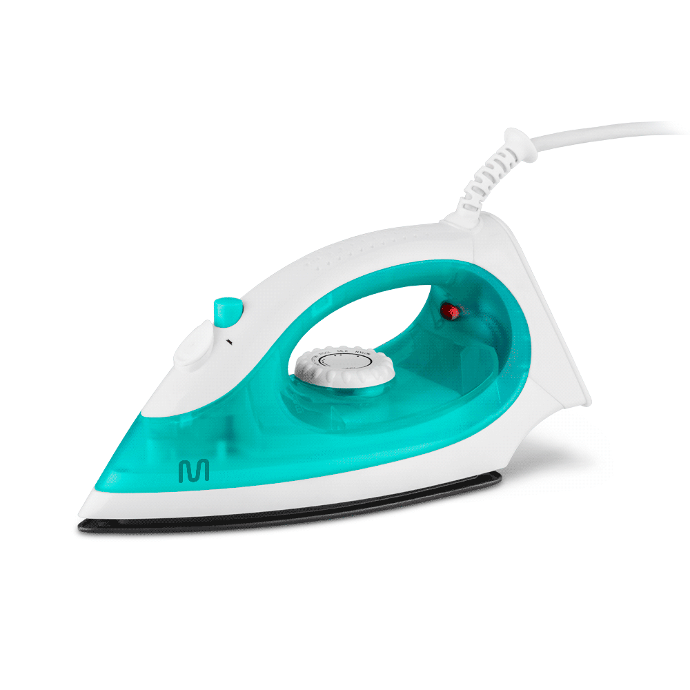 PLANCHA A SECO/VAPOR MULTILASER HO458 1400W 110V ANTIADHERENTE CELESTE-SKU:120357