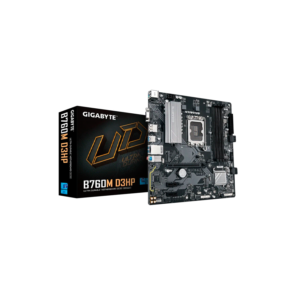 PLACA MADRE GIGABYTE 1700 B760M D3HP DDR5 V/S/R/HDMI/DP/2M2/USB3.2/MATX-SKU:121361