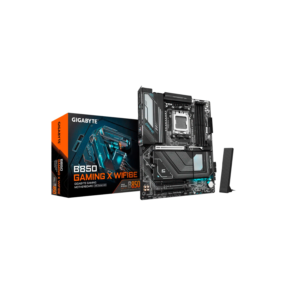 PLACA MADRE GIGABYTE AM5 B850 GAMING X WIFI6E DDR5 S/R/HDMI/DP/2M2/USB3.2/ATX