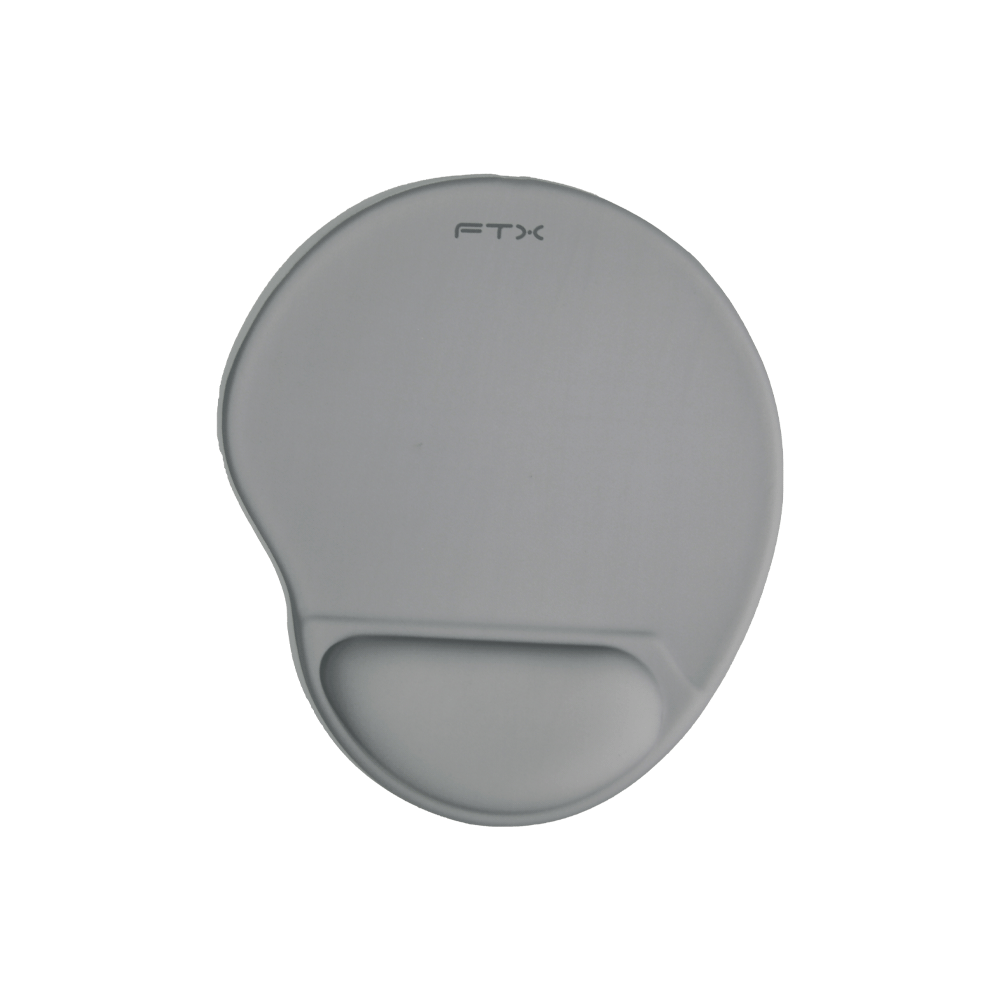 MOUSE PAD FTXMPG01-GR 31X27CM CON APOYO DE MUÑECA EN GEL GRIS-SKU:124324