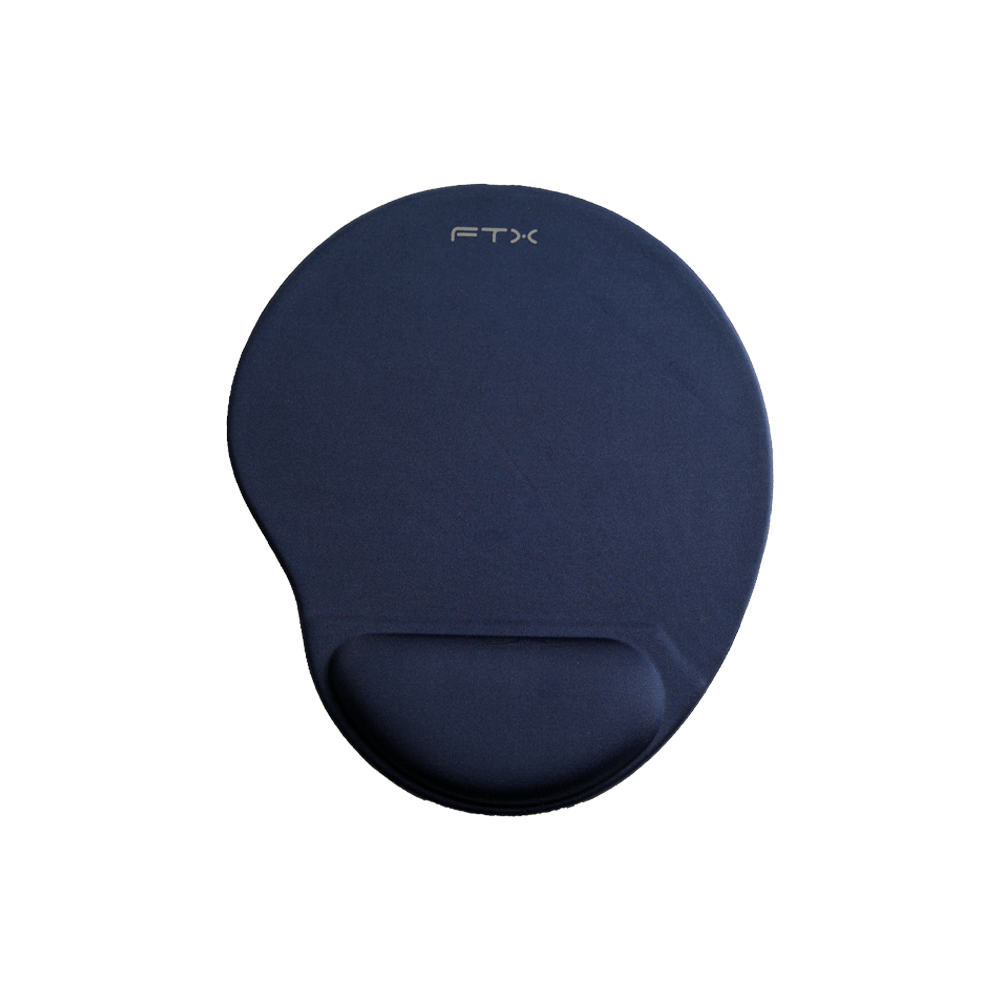 MOUSE PAD FTXMPG01-BL 31X27CM CON APOYO DE MUÑECA EN GEL AZUL-SKU:124331