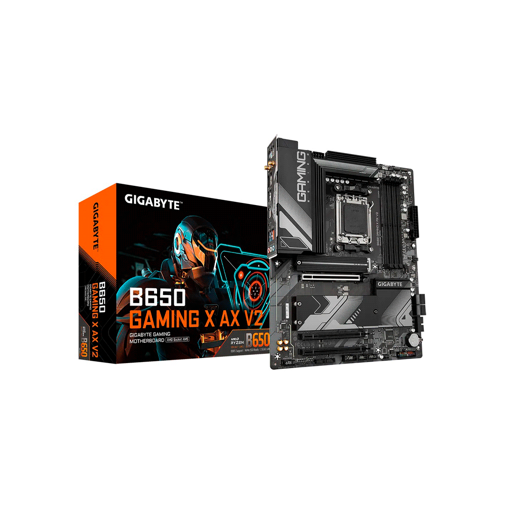 PLACA MADRE GIGABYTE AM5 B650 GAMING X AX V2 DDR5 S/R/HDMI/DP/3M2/WIFI/USB/ATX-SKU:124492