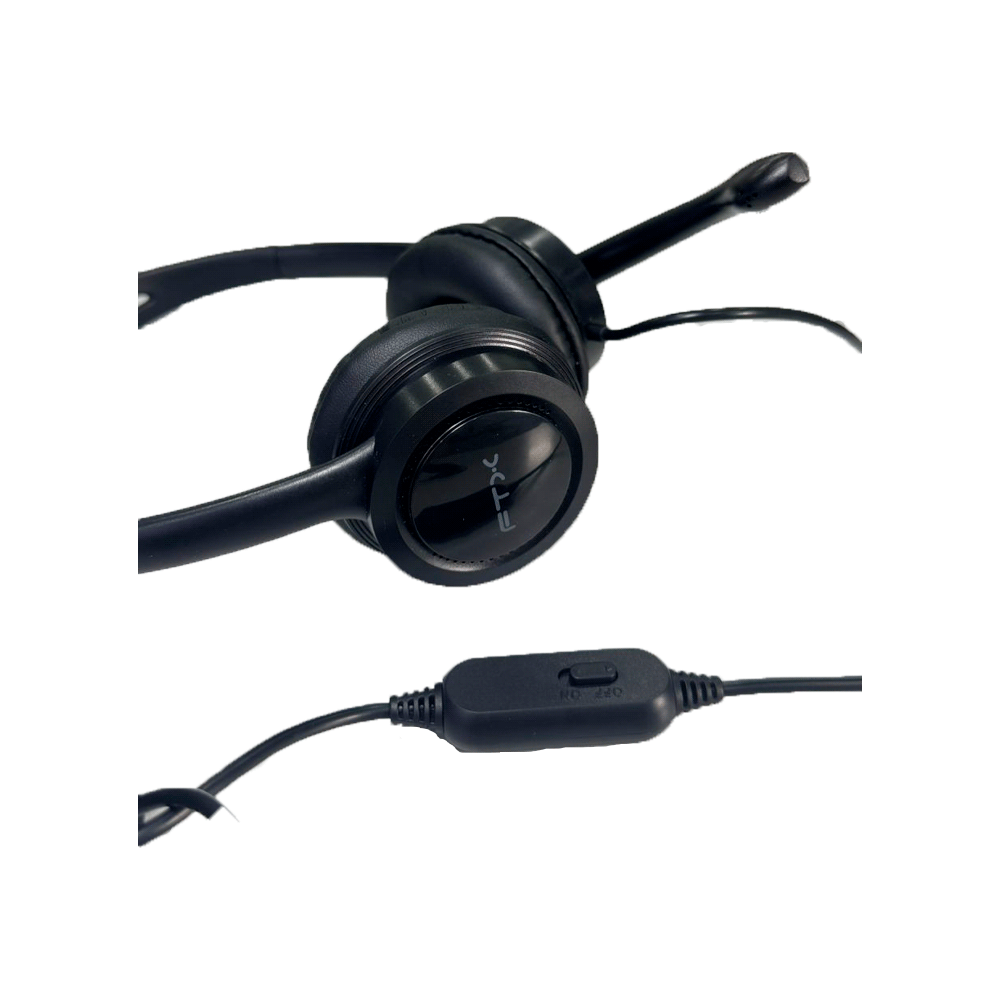 AURICULAR CON MICROFONO FTX H91-BK USB/MIC/NEGRO C