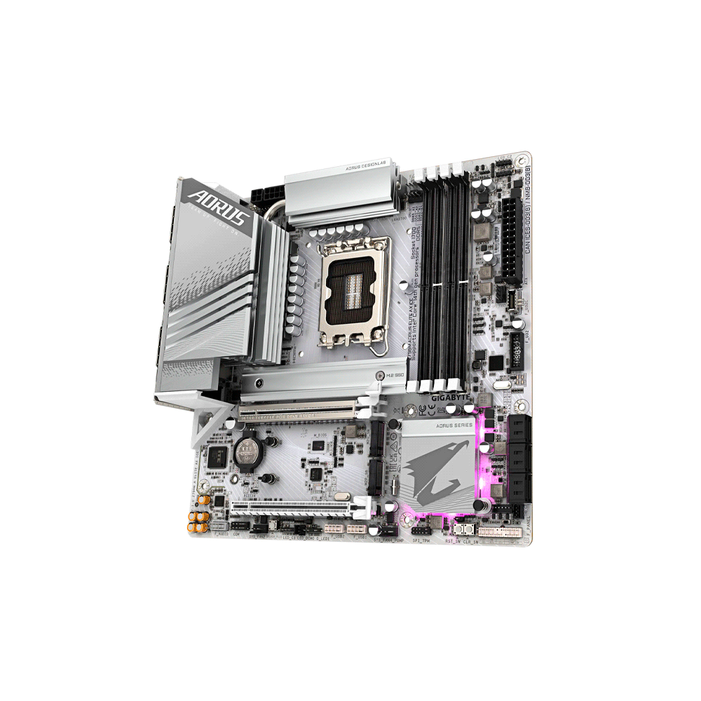 PLACA MADRE GIGABYTE 1700 Z790M AORUS ELITE AX ICE