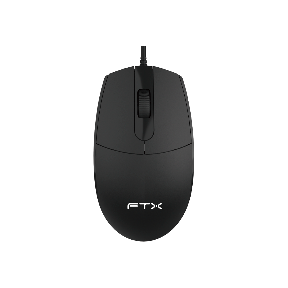 MOUSE FTX USB FTXM39 1200DPI/3 BOTONES/1.4M/NEGRO