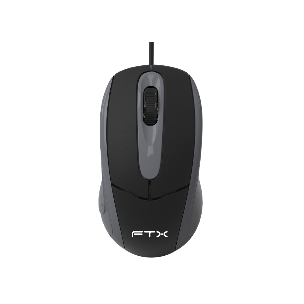 MOUSE FTX USB FTXM56 1000DPI/3 BOTONES/1.3M/NEGRO-SKU:128872