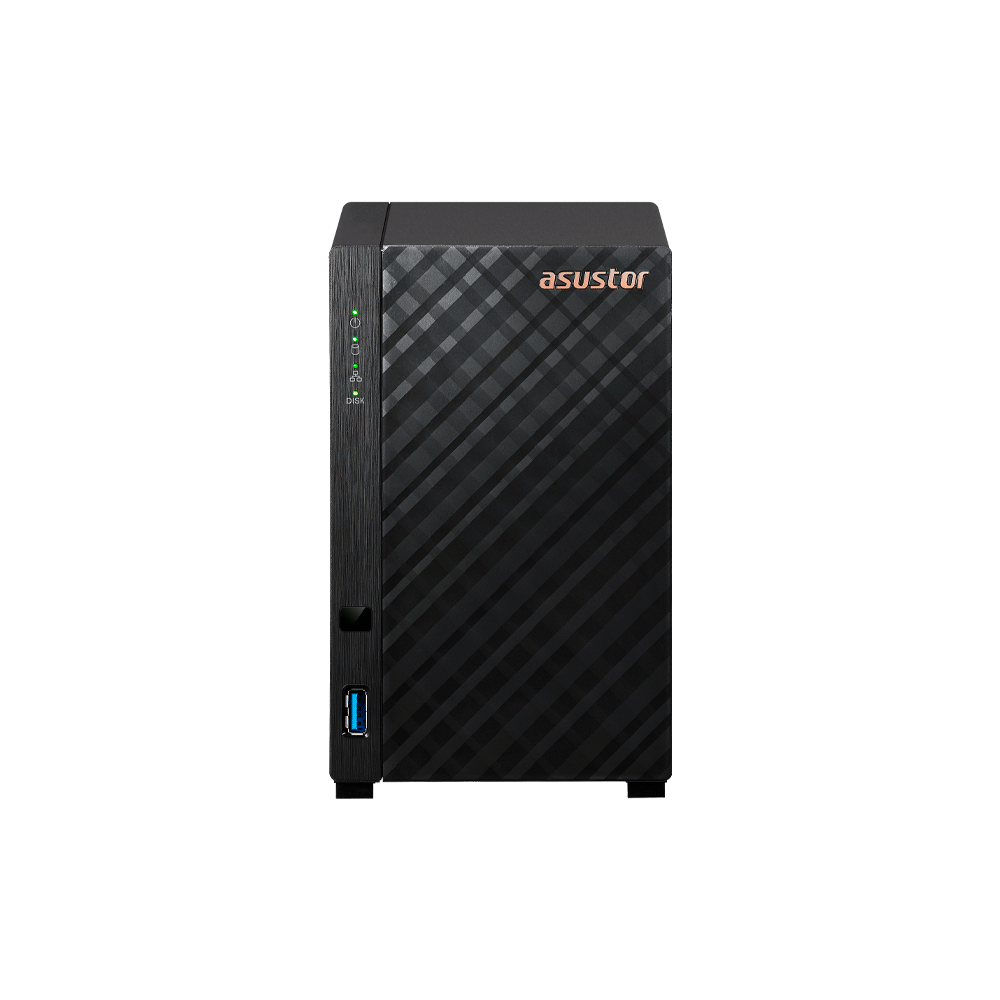 ALMACENAMIENTO NAS ASUSTOR AS1202T QC 1.7/2BAY/1G/2.5GBLAN/3 USB3.2-SKU:130332