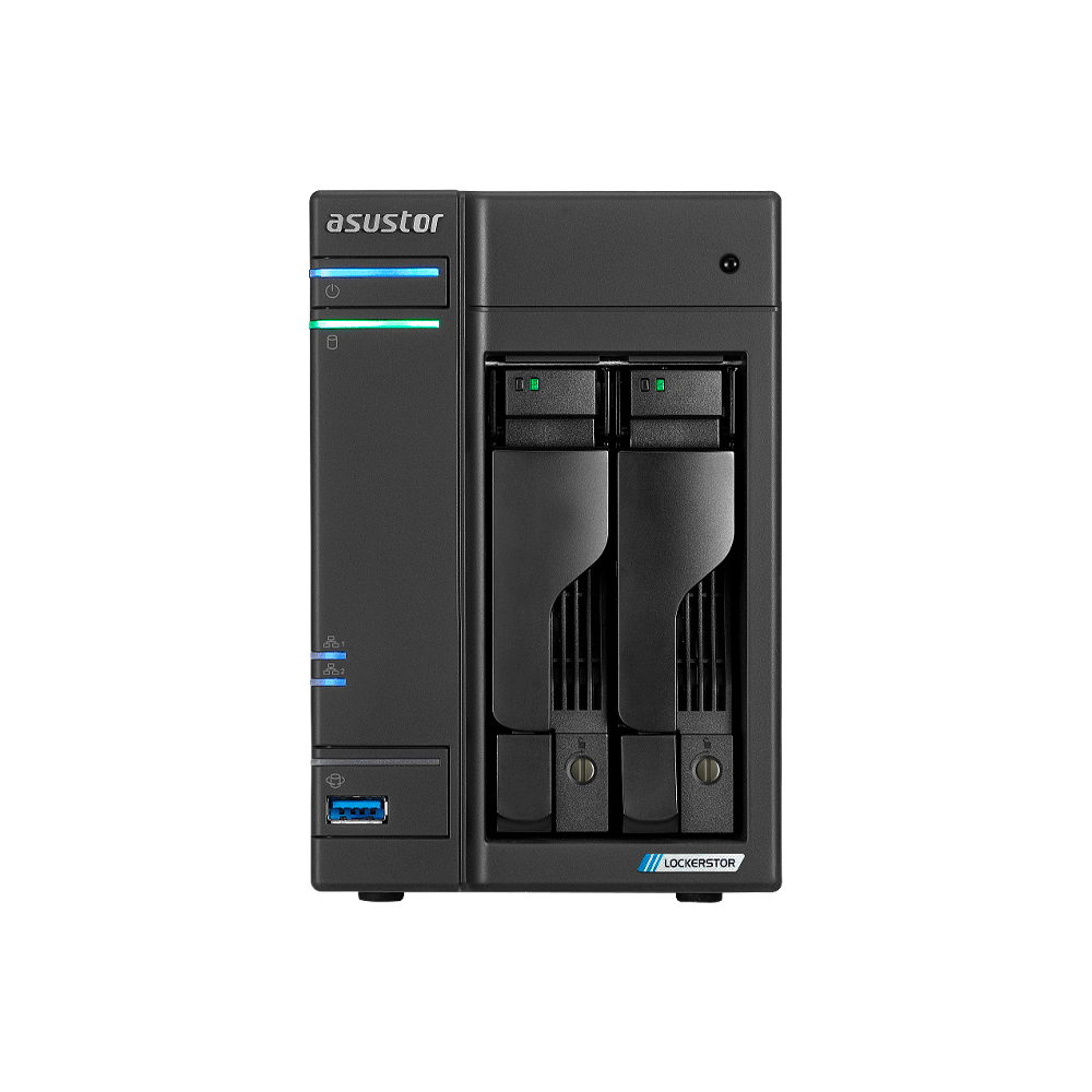 ALMACENAMIENTO NAS ASUSTOR AS6702T V2 QC 2.0/2BAY/4G/4 M.2/2-GBLAN/HDMI/2 USB3.2-SKU:130356