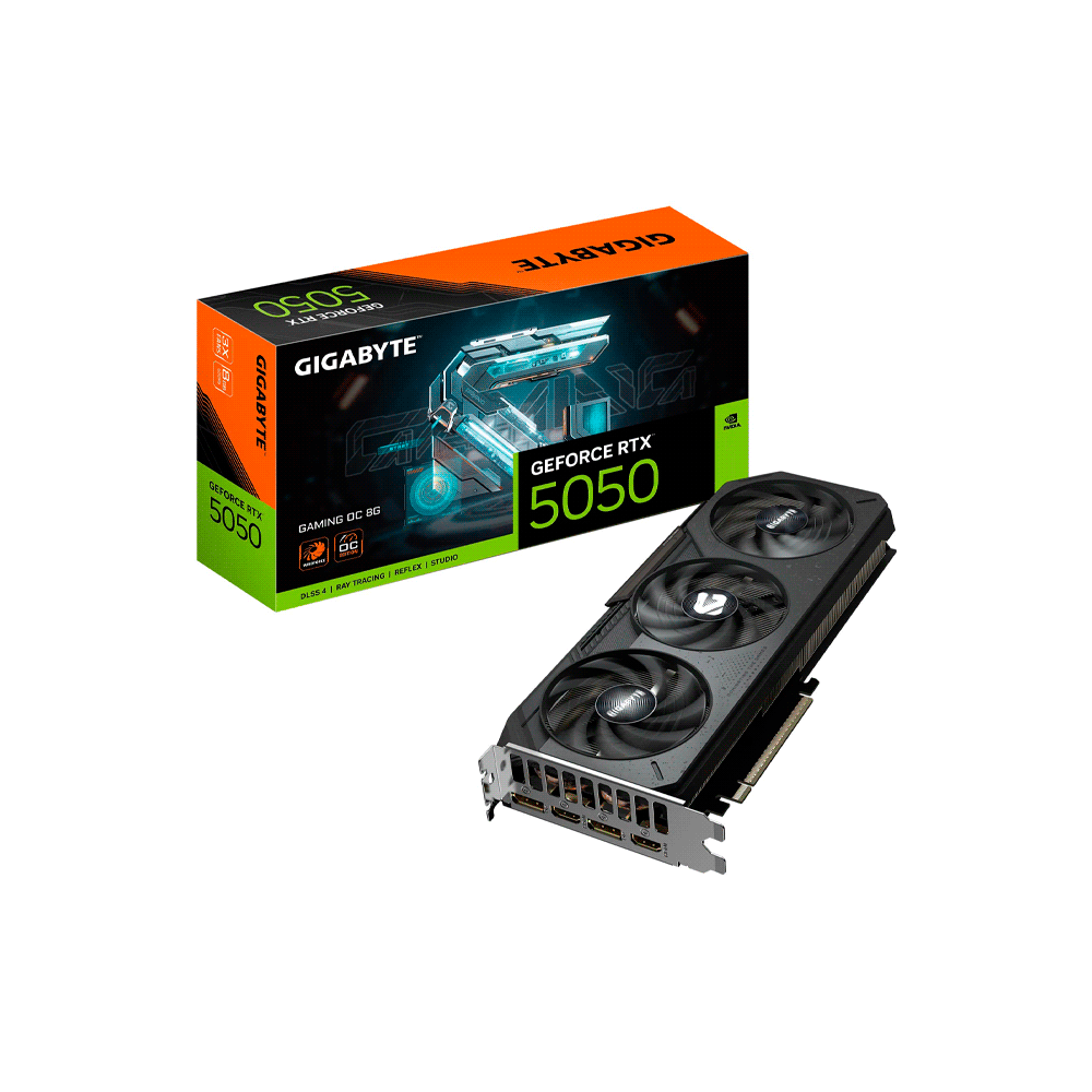 PLACA DE VIDEO GIGABYTE RTX5050 GAMING 8G OC DD6 GV-N5050GAMING OC-8GD