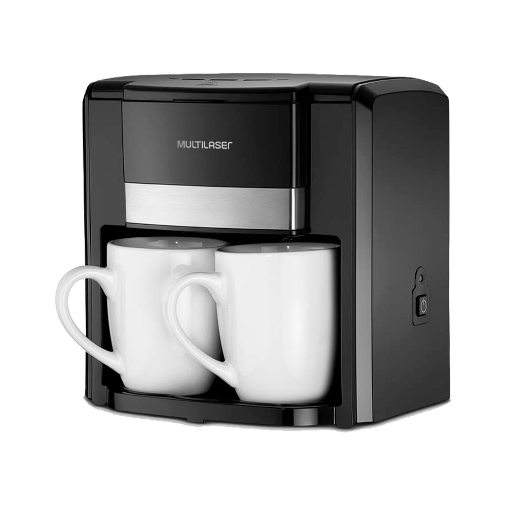 CAFETERA DE 2 TAZAS MULTILASER BE010 220V FILTRO PERMANENTE