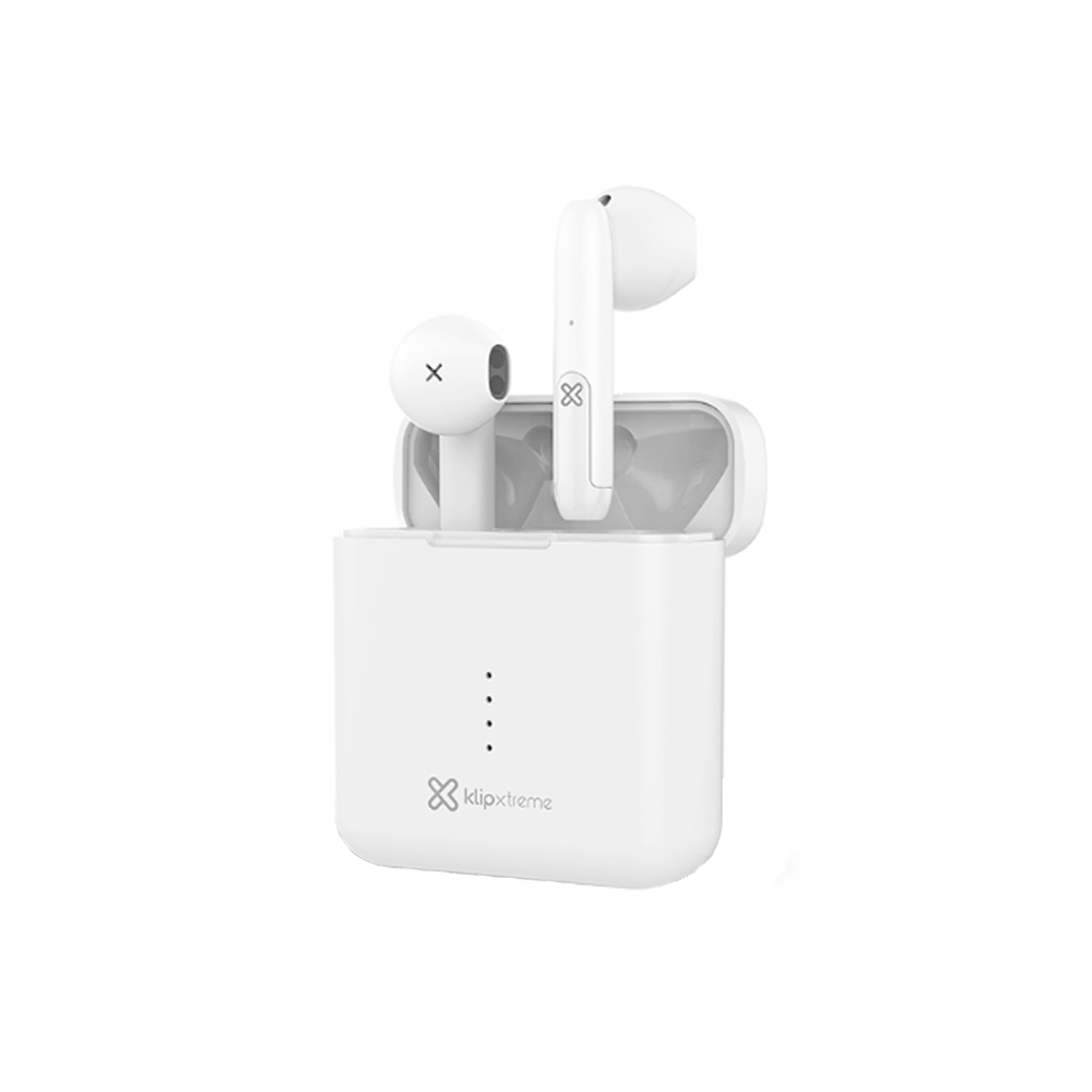 AURICULAR CON MICROFONO KLIP KTE-010WH TWIN TOUCH TWS/BLUETOOTH/WIRELESS BLANCO