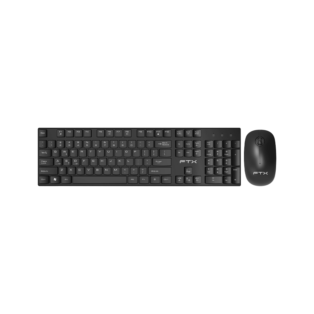 TECLADO + MOUSE FTX WIRELESS FTXGK600 NUMERICO/PORTUGUES/NEGRO
