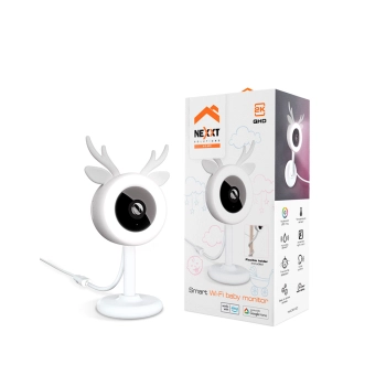 CAMARA MONITOR IOT NEXXT 2K QHD P/BEBE INDOOR SD/S