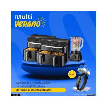 COMBO FREIDORA SIN ACEITE 8L GO220+LICUADORA LQ552