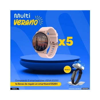 COMBO SMARTWATCH VIENA ROSE ES351+SMARTBAND ATRIO 