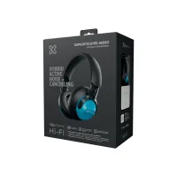 AURICULAR CON MICROFONO KLIP KNH-750BL HI-FI ANC/BLUETOOTH/3.5MM/AZUL