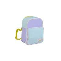 MOCHILA TERMICA IGLOO 12 LATAS RETRO LILA/AMARILLO 63074