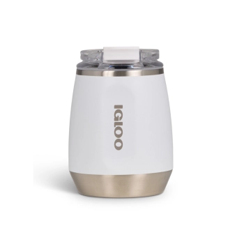 VASO TERMICO IGLOO 300ML P/VINO  BLANCO C/TAPA 712