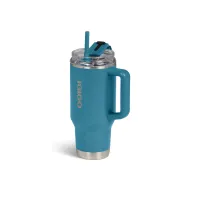 VASO TERMICO IGLOO 950ML  AZUL MODERNO  C/PAJITA 71223