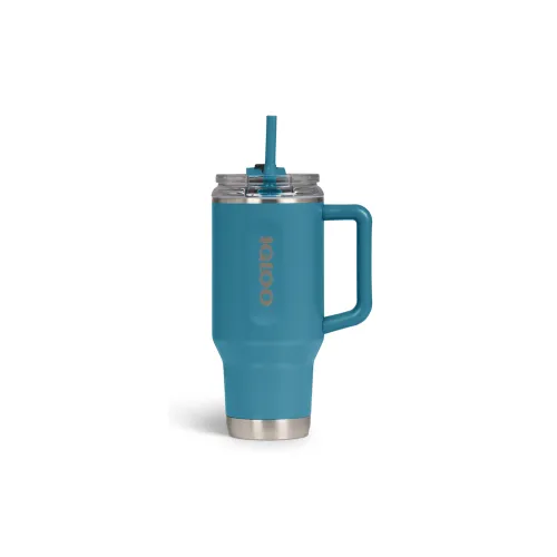 VASO TERMICO IGLOO 950ML  AZUL MODERNO  C/PAJITA 71223