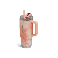 VASO TERMICO IGLOO 950ML ICE DYE NARANJA  C/PAJITA 71312