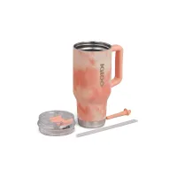 VASO TERMICO IGLOO 950ML ICE DYE NARANJA  C/PAJITA 71312