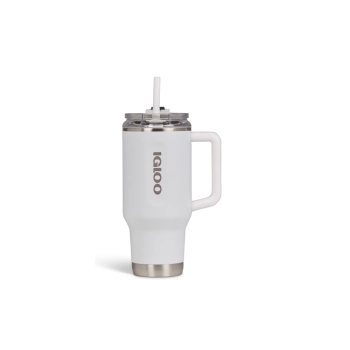 VASO TERMICO IGLOO 950ML  BLANCO C/PAJITA 71221