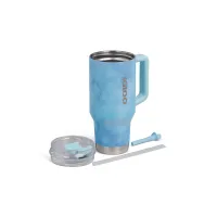 VASO TERMICO IGLOO 950ML ICE DYE AZUL  C/PAJITA 71309