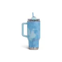 VASO TERMICO IGLOO 950ML ICE DYE AZUL  C/PAJITA 71309
