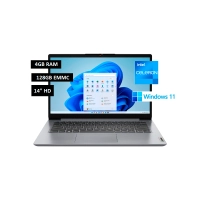 NOTEBOOK LENOVO IDEAPAD 1 82V60065US CEL 1.1/4/128EMMC/W11H/14