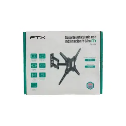 SOPORTE P/TV FTX FTX68-443 23" A 55" 30KG/INC10°/GIR90°/NEGRO Hover