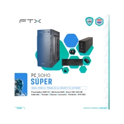 COMPUTADORA FTX SOHO SUPER E2/240SSD/8G + UPS 600W