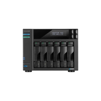 ALMACENAMIENTO NAS ASUSTOR AS6706T QC 2.0/6BAY/8GB